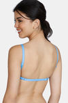 Zivame Beautiful Basics Double Layered Non Wired Full Coverage Backless Bra - Crystal Seas — thumbnail 4